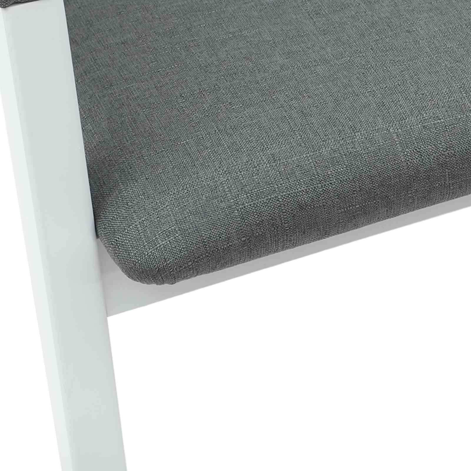 Spisestoler 2 Pcs Hvit 54 X 57 X 73 Cm Solid Gummitre