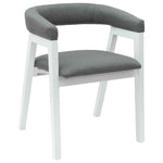 Spisestoler 2 Pcs Hvit 54 X 57 X 73 Cm Solid Gummitre