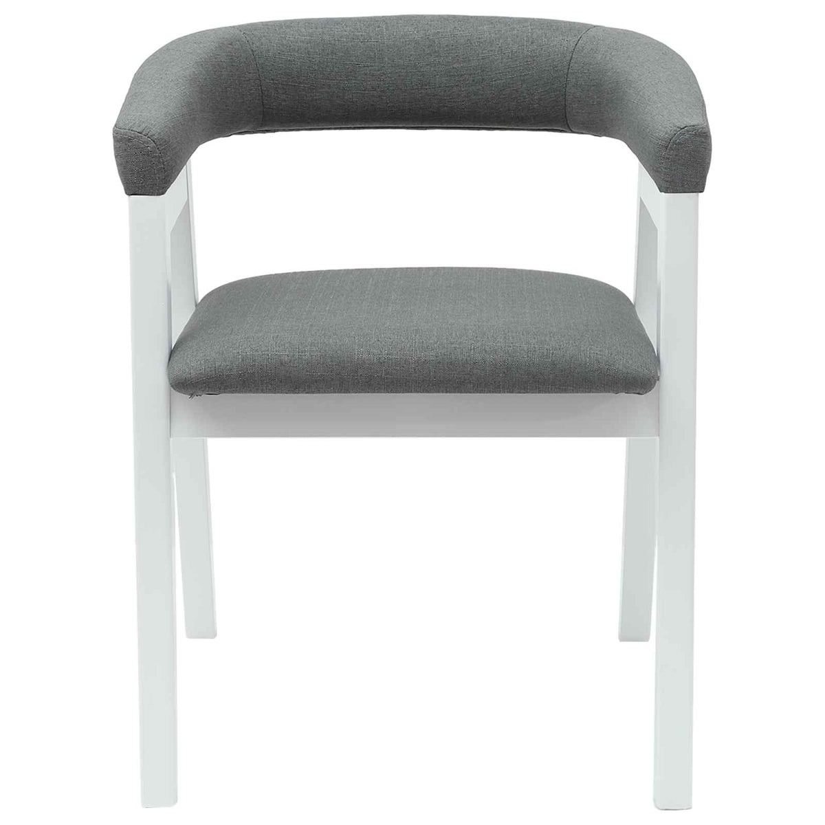 Spisestoler 2 Pcs Hvit 54 X 57 X 73 Cm Solid Gummitre
