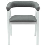 Spisestoler 2 Pcs Hvit 54 X 57 X 73 Cm Solid Gummitre