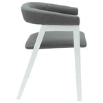 Spisestoler 2 Pcs Hvit 54 X 57 X 73 Cm Solid Gummitre