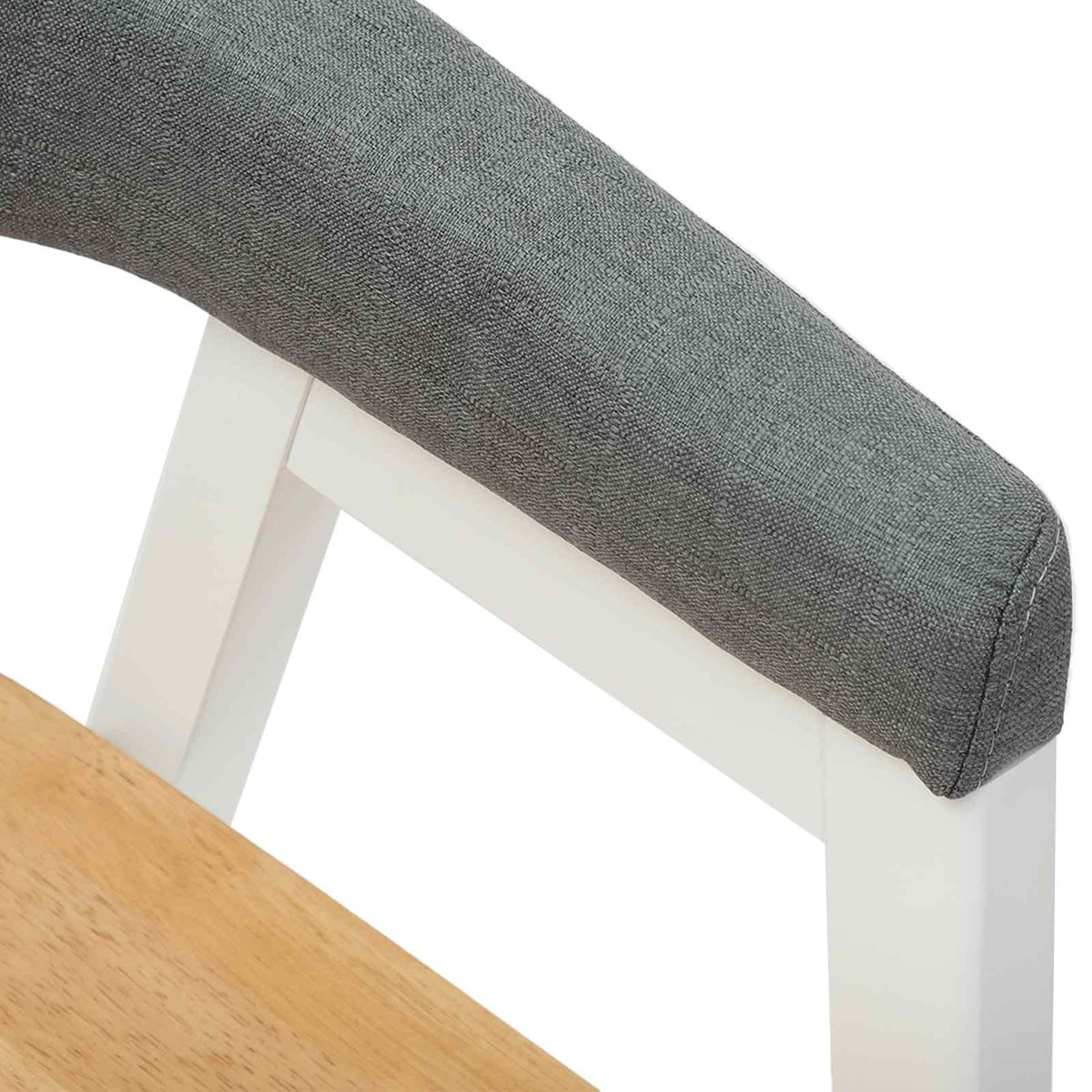 Spisestoler 2 Pcs Hvit 54 X 57 X 73 Cm Solid Gummitre