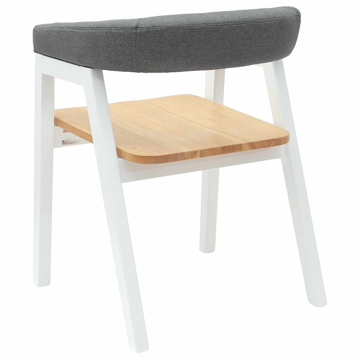 Spisestoler 2 Pcs Hvit 54 X 57 X 73 Cm Solid Gummitre