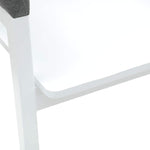 Spisestoler 2 Pcs Hvit 54 X 57 X 73 Cm Solid Gummitre