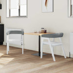 Spisestoler 2 Pcs Hvit 54 X 57 X 73 Cm Solid Gummitre
