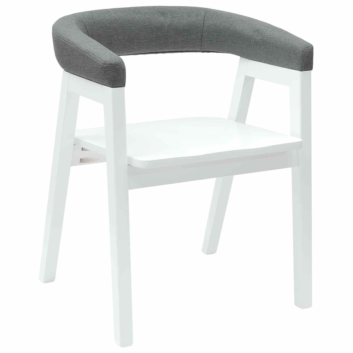 Spisestoler 2 Pcs Hvit 54 X 57 X 73 Cm Solid Gummitre