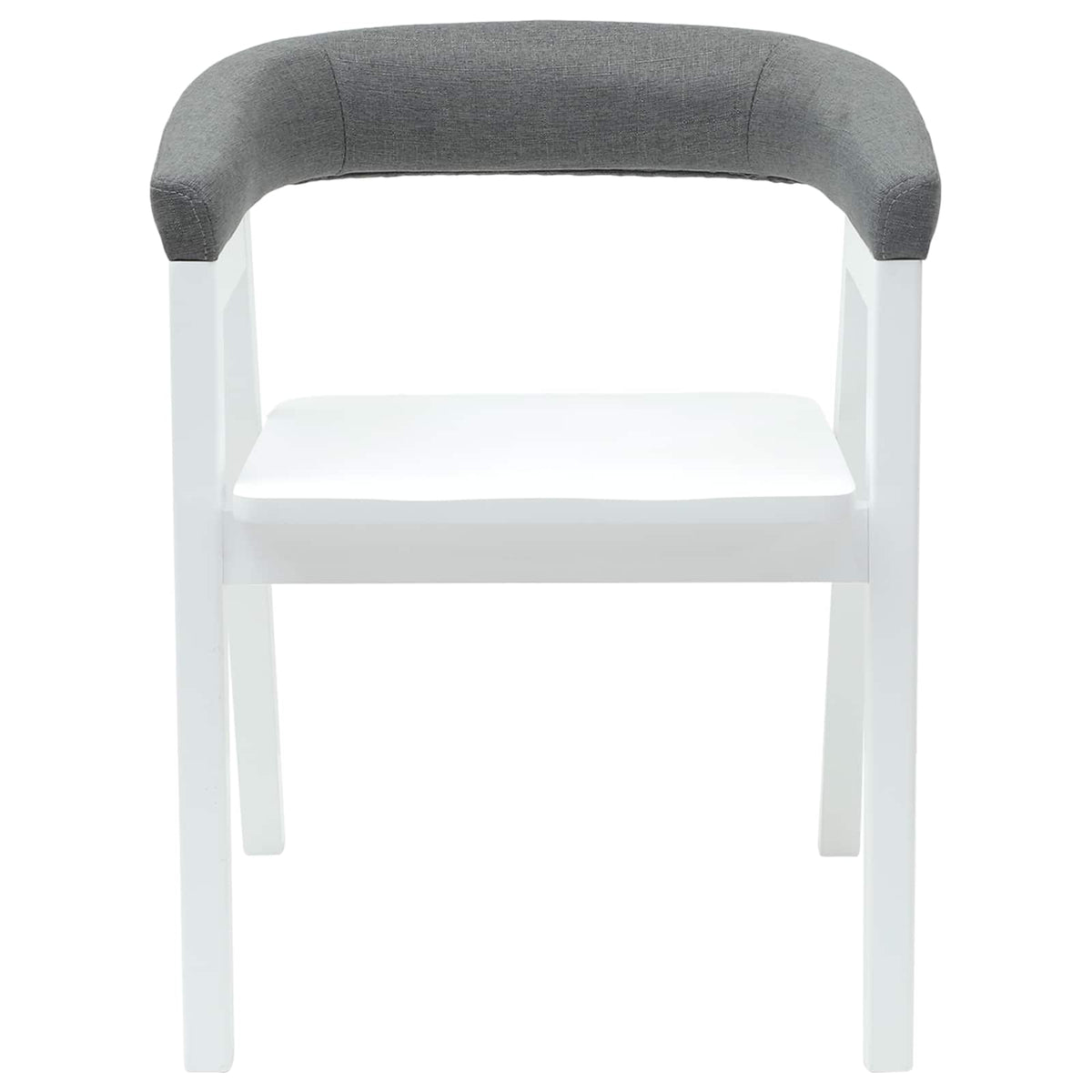 Spisestoler 2 Pcs Hvit 54 X 57 X 73 Cm Solid Gummitre