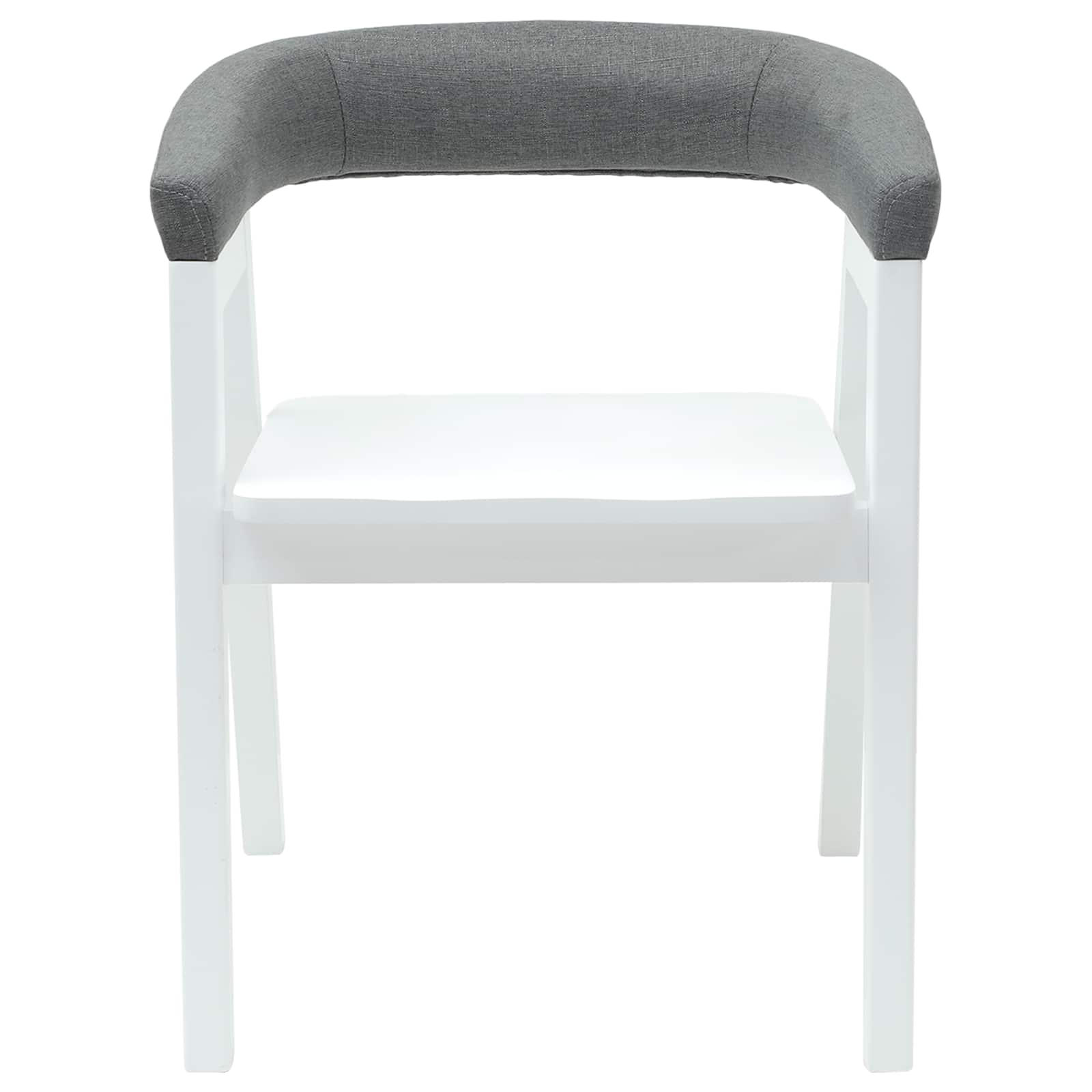 Spisestoler 2 Pcs Hvit 54 X 57 X 73 Cm Solid Gummitre
