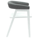 Spisestoler 2 Pcs Hvit 54 X 57 X 73 Cm Solid Gummitre