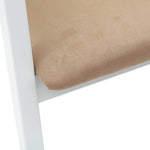 Spisestoler 2 Pcs Hvit 54 X 57 X 73 Cm Solid Gummitre