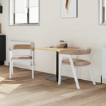 Spisestoler 2 Pcs Hvit 54 X 57 X 73 Cm Solid Gummitre