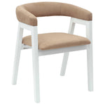 Spisestoler 2 Pcs Hvit 54 X 57 X 73 Cm Solid Gummitre