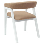 Spisestoler 2 Pcs Hvit 54 X 57 X 73 Cm Solid Gummitre