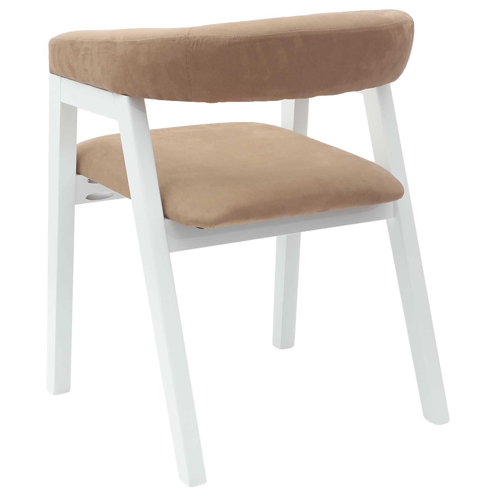 Spisestoler 2 Pcs Hvit 54 X 57 X 73 Cm Solid Gummitre