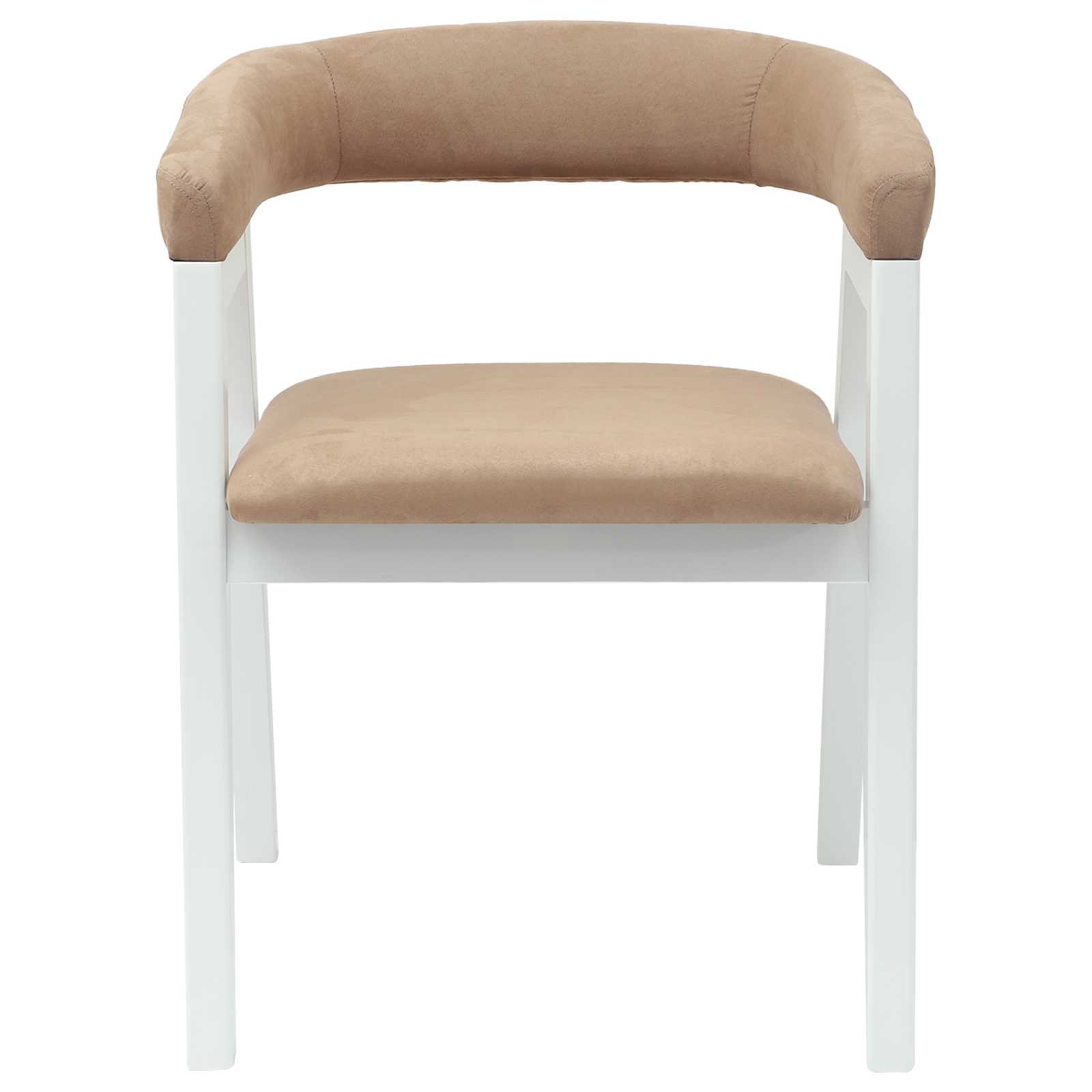 Spisestoler 2 Pcs Hvit 54 X 57 X 73 Cm Solid Gummitre