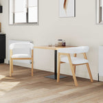 Spisestoler 2 Pcs Naturlig 54 X 57 X 73 Cm Solid Gummitre