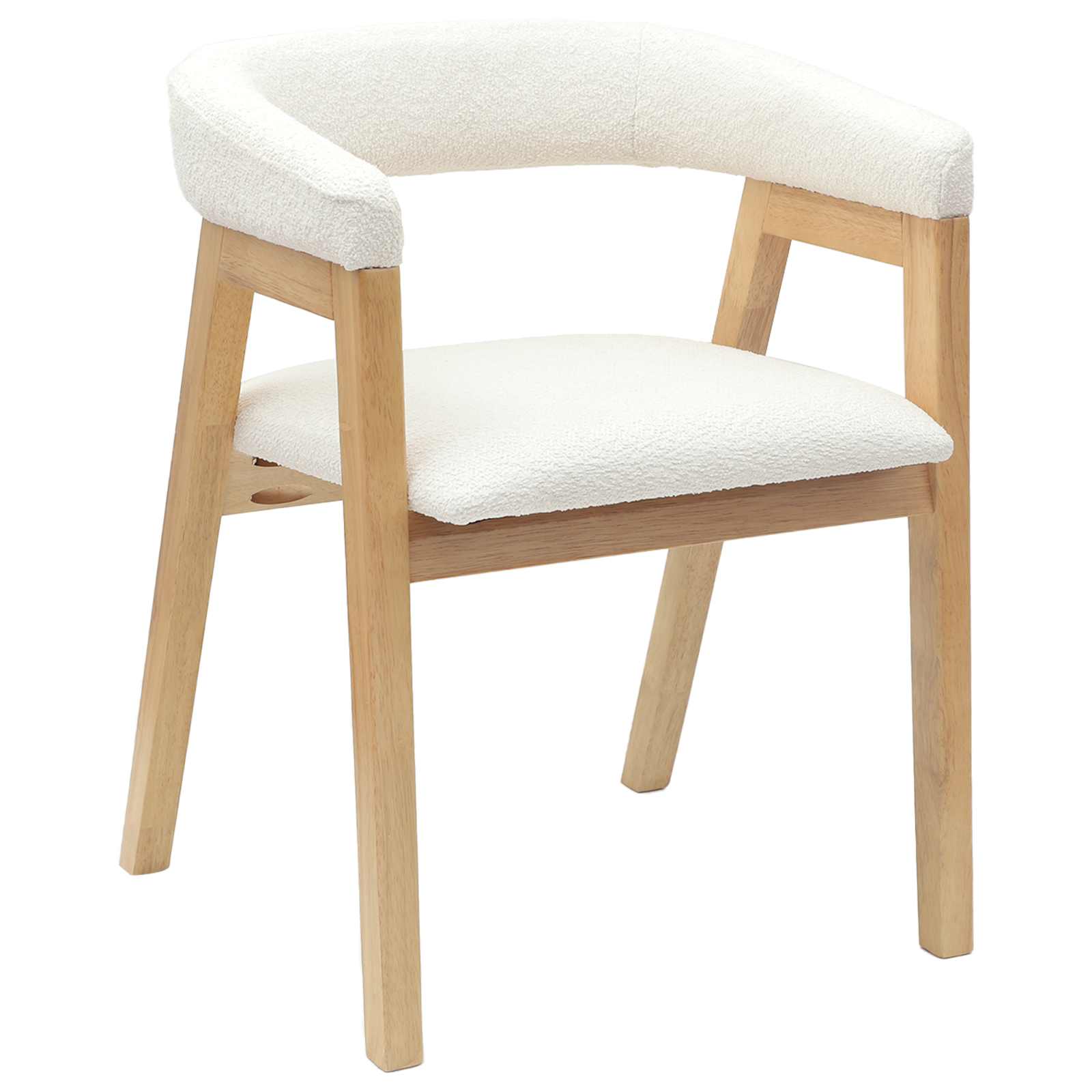 Spisestoler 2 Pcs Naturlig 54 X 57 X 73 Cm Solid Gummitre
