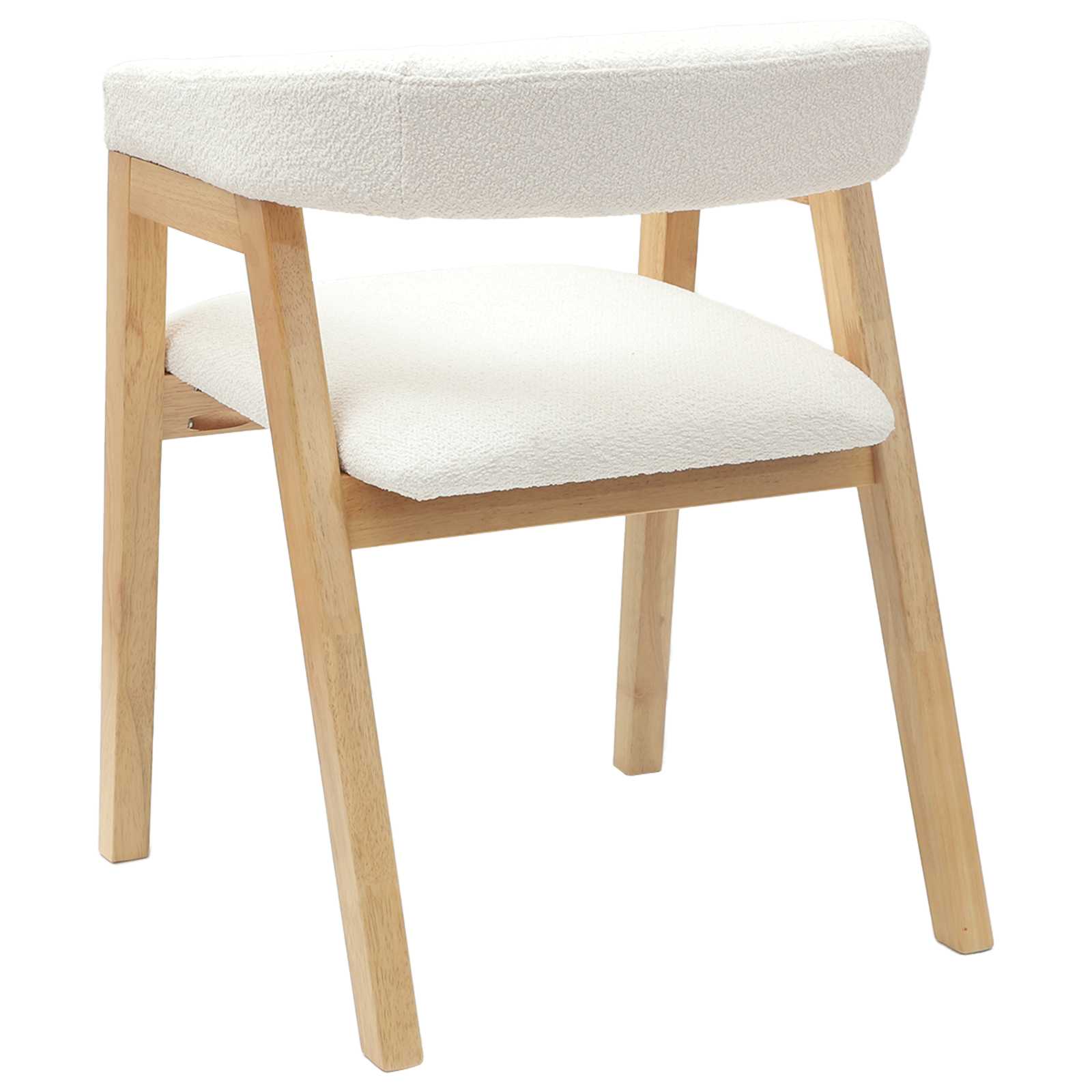 Spisestoler 2 Pcs Naturlig 54 X 57 X 73 Cm Solid Gummitre
