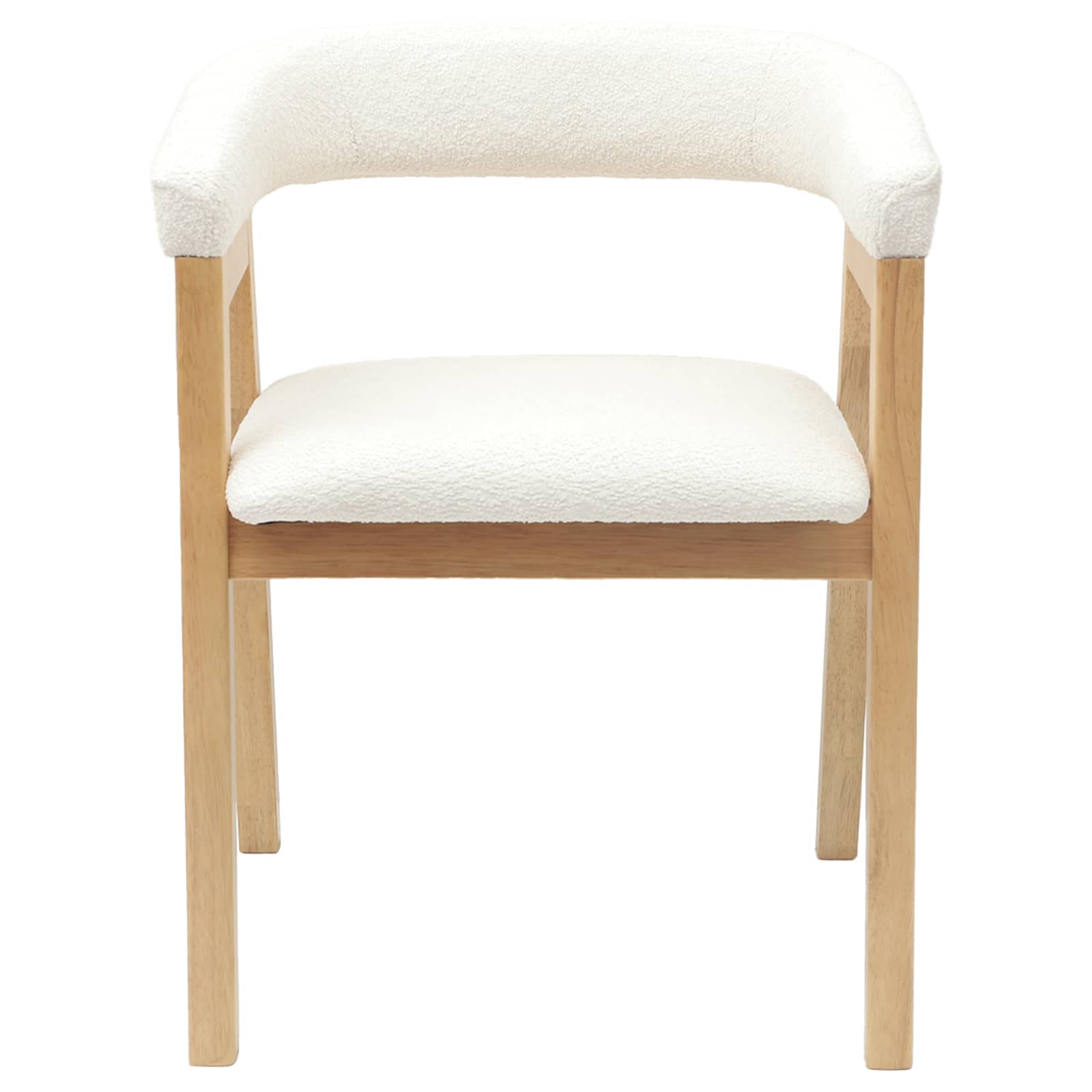 Spisestoler 2 Pcs Naturlig 54 X 57 X 73 Cm Solid Gummitre