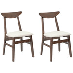 Spisestoler 2 Pcs Lys Brun 42 X 47.5 X 81 Cm Solid Gummitre