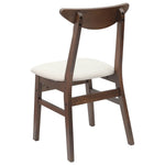 Spisestoler 2 Pcs Lys Brun 42 X 47.5 X 81 Cm Solid Gummitre