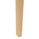 Spisestoler 2 Pcs Naturlig 42 X 47.5 X 81 Cm Solid Gummitre