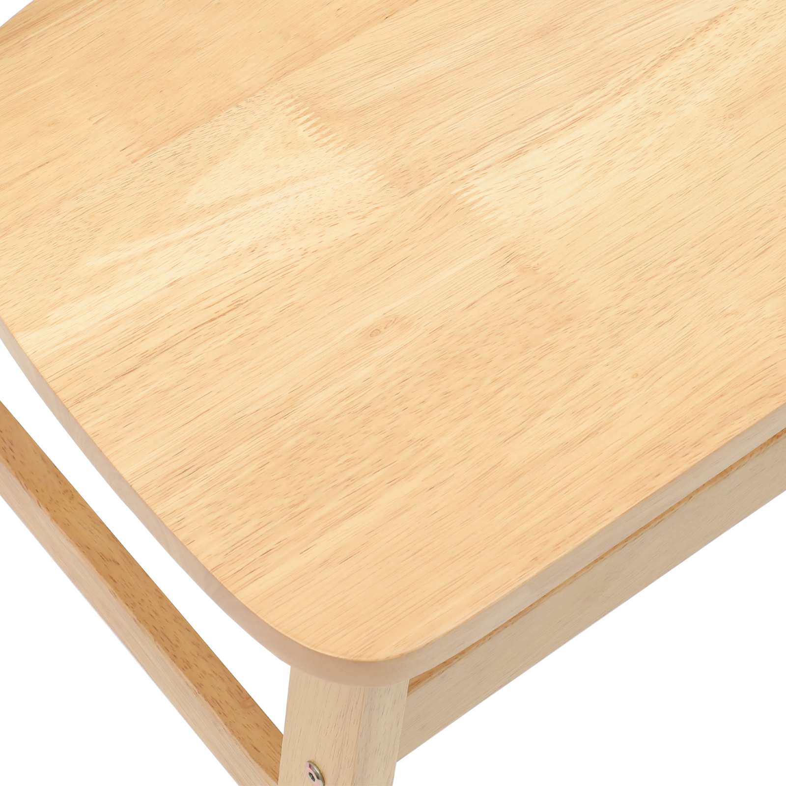 Spisestoler 2 Pcs Naturlig 42 X 47.5 X 81 Cm Solid Gummitre