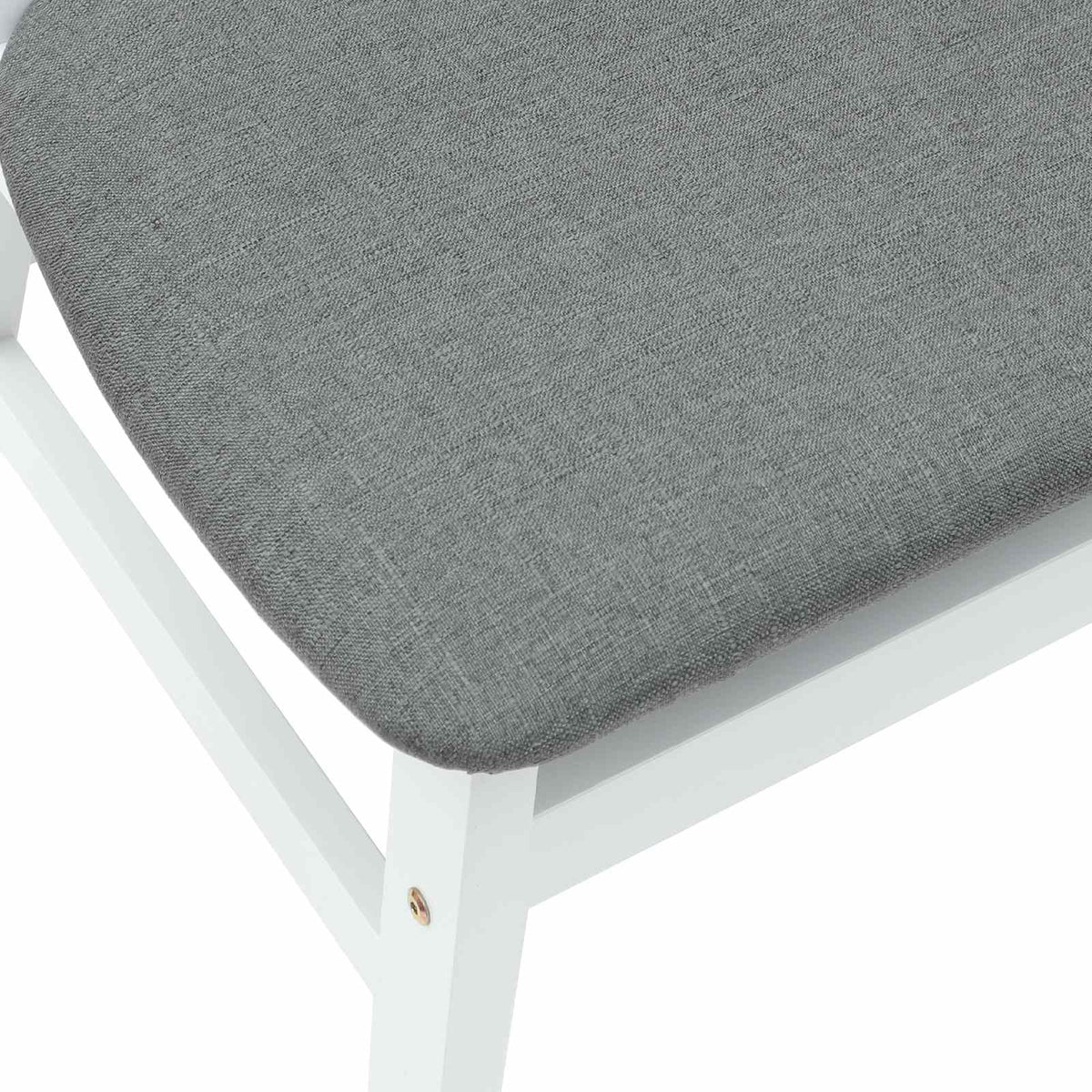 Spisestoler 2 Pcs Hvit 42 X 47.5 X 81 Cm Solid Gummitre