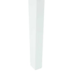 Spisestoler 2 Pcs Hvit 42 X 47.5 X 81 Cm Solid Gummitre