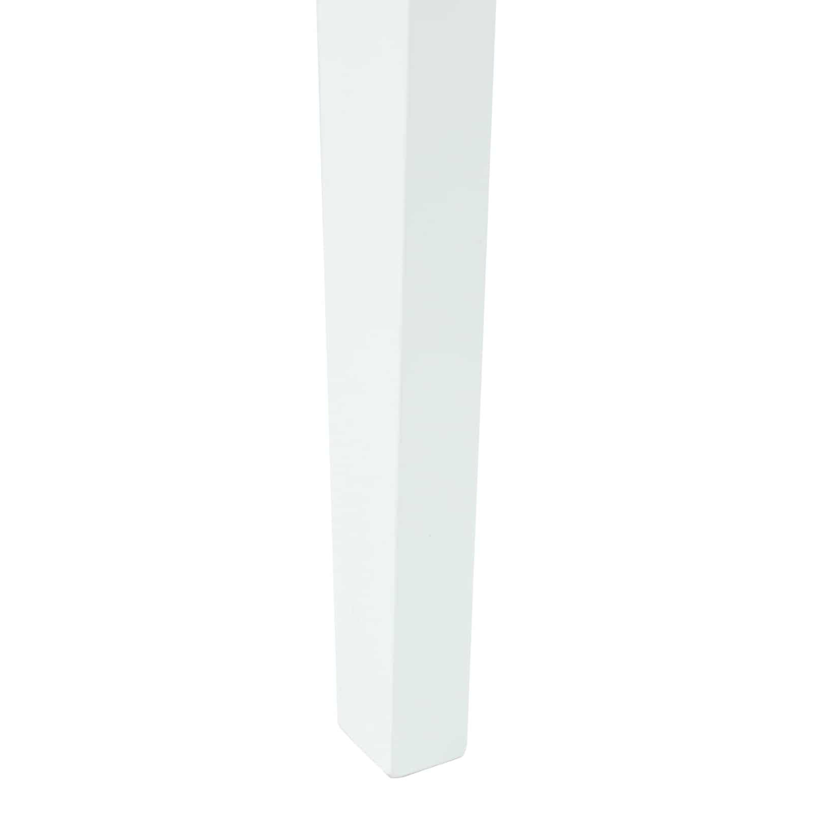 Spisestoler 2 Pcs Hvit 42 X 47.5 X 81 Cm Solid Gummitre