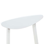 Spisestoler 2 Pcs Hvit 42 X 47.5 X 81 Cm Solid Gummitre