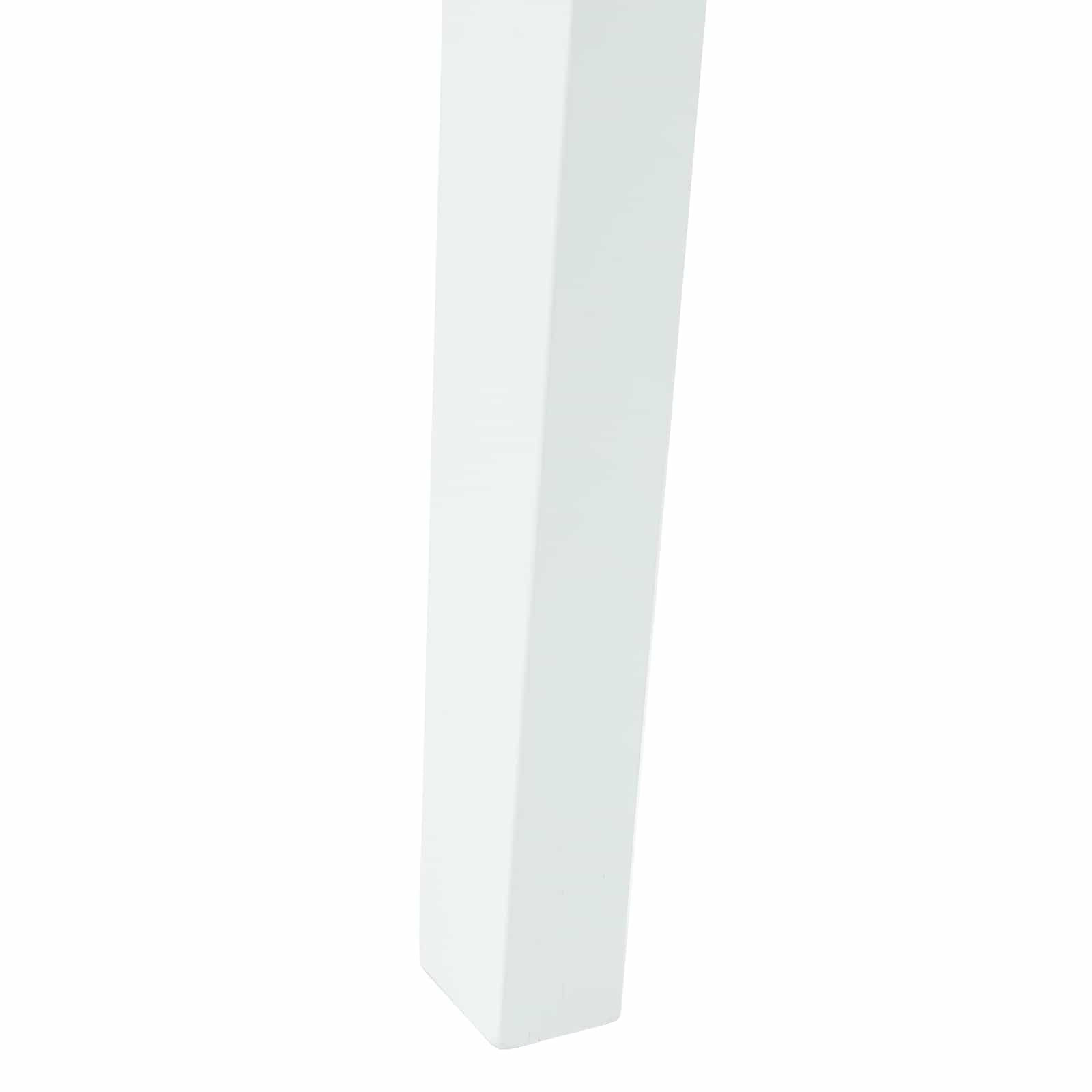 Spisestoler 2 Pcs Hvit 42 X 47.5 X 81 Cm Solid Gummitre