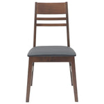 Spisestoler 2 Pcs Lys Brun 43 X 54 X 89 Cm Solid Gummitre