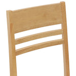 Spisestoler 2 Pcs Naturlig 43 X 54 X 89 Cm Solid Gummitre