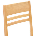 Spisestoler 2 Pcs Naturlig 43 X 54 X 89 Cm Solid Gummitre