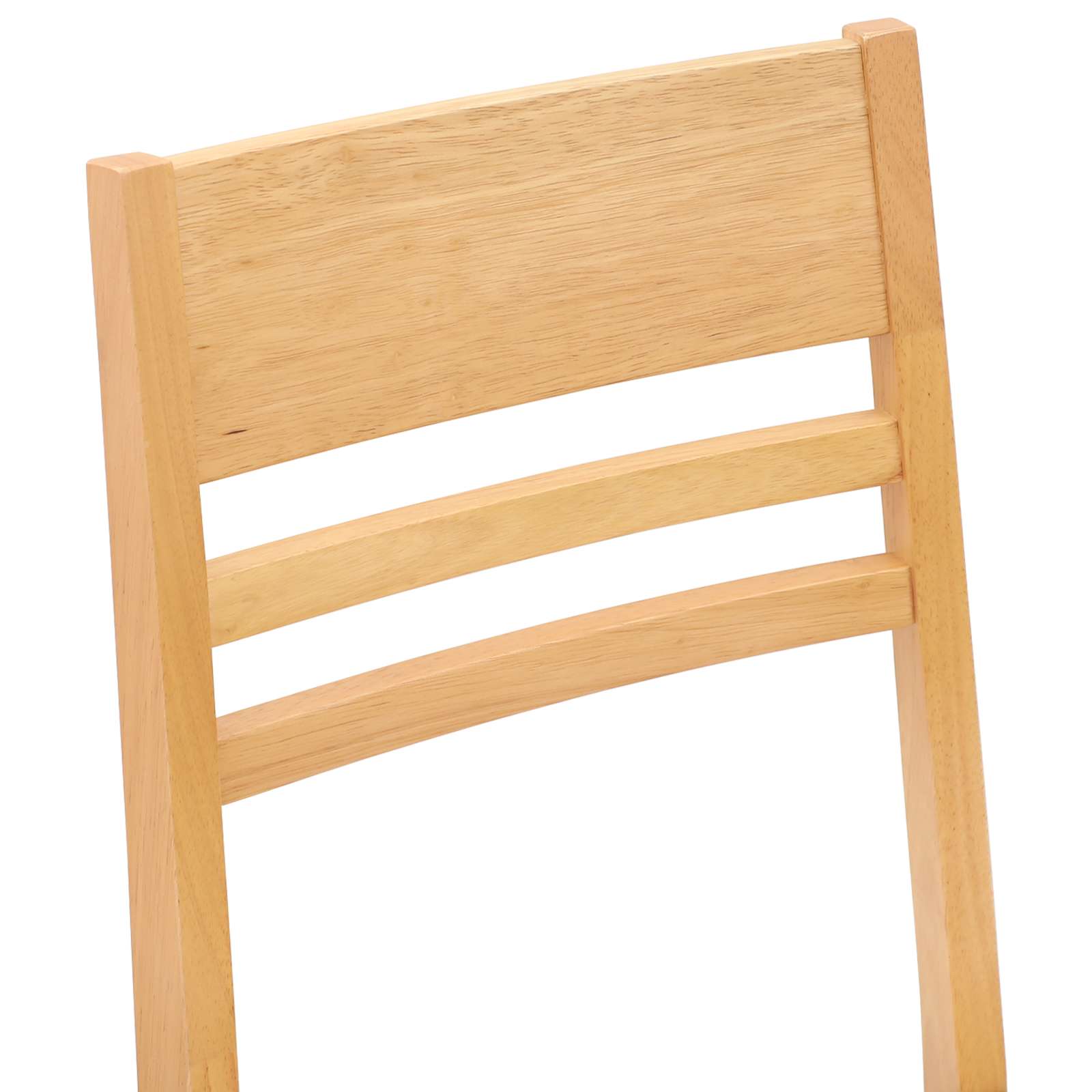 Spisestoler 2 Pcs Naturlig 43 X 54 X 89 Cm Solid Gummitre