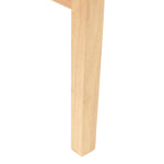 Spisestoler 2 Pcs Naturlig 43 X 54 X 89 Cm Solid Gummitre