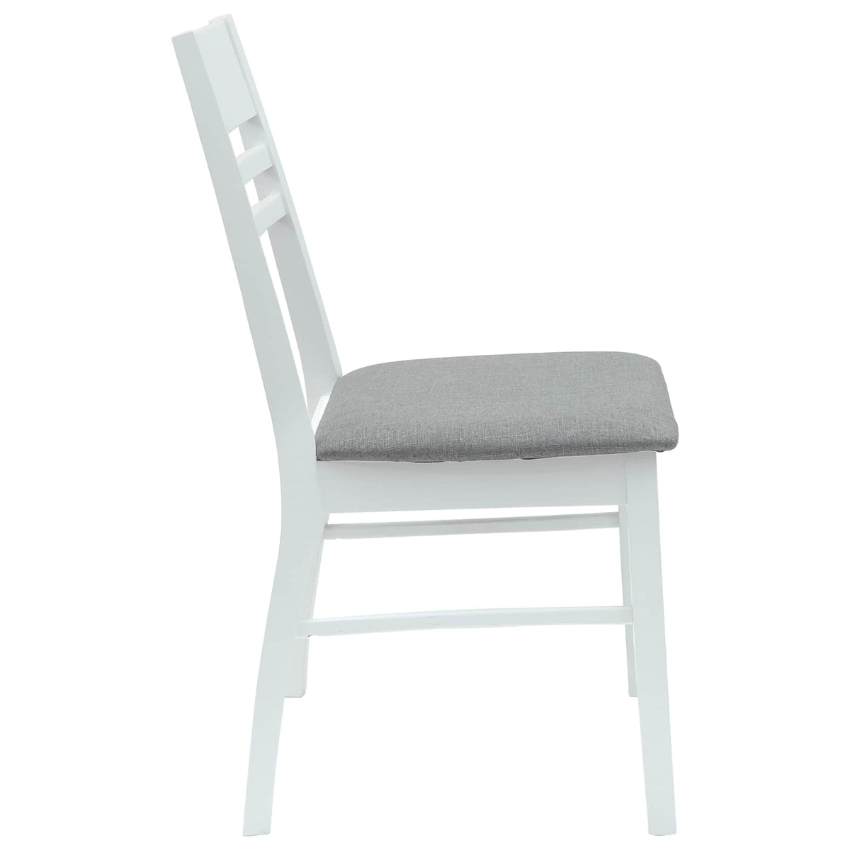 Spisestoler 2 Pcs Hvit 43 X 54 X 89 Cm Solid Gummitre