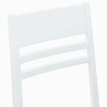 Spisestoler 2 Pcs Hvit 43 X 54 X 89 Cm Solid Gummitre