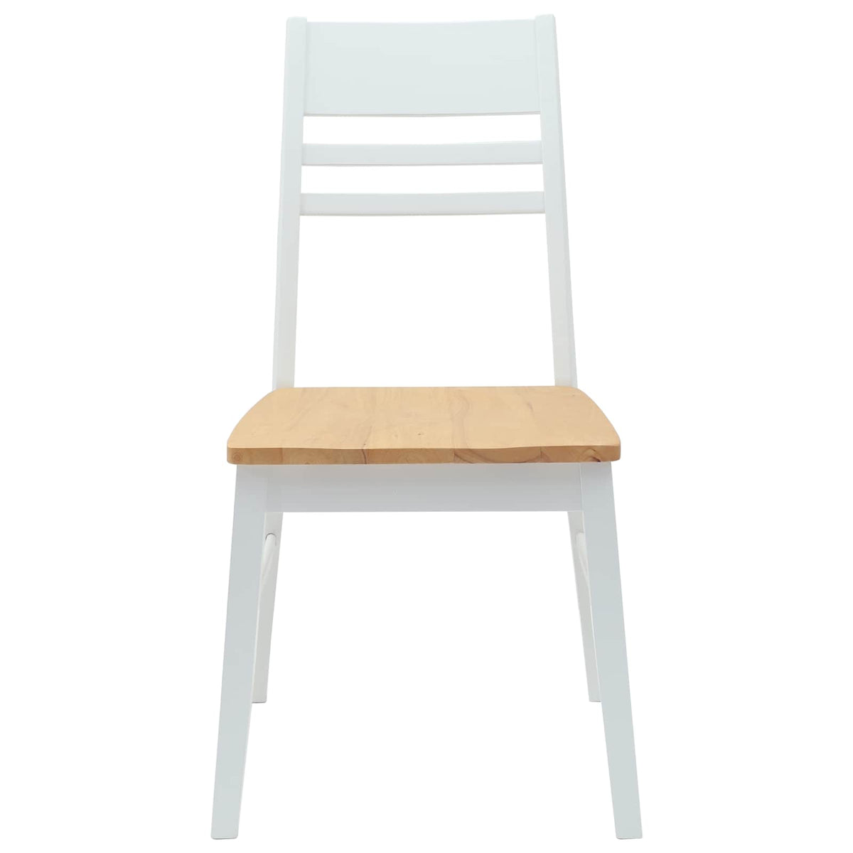Spisestoler 2 Pcs Hvit 43 X 54 X 89 Cm Solid Gummitre