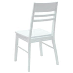 Spisestoler 2 Pcs Hvit 43 X 54 X 89 Cm Solid Gummitre