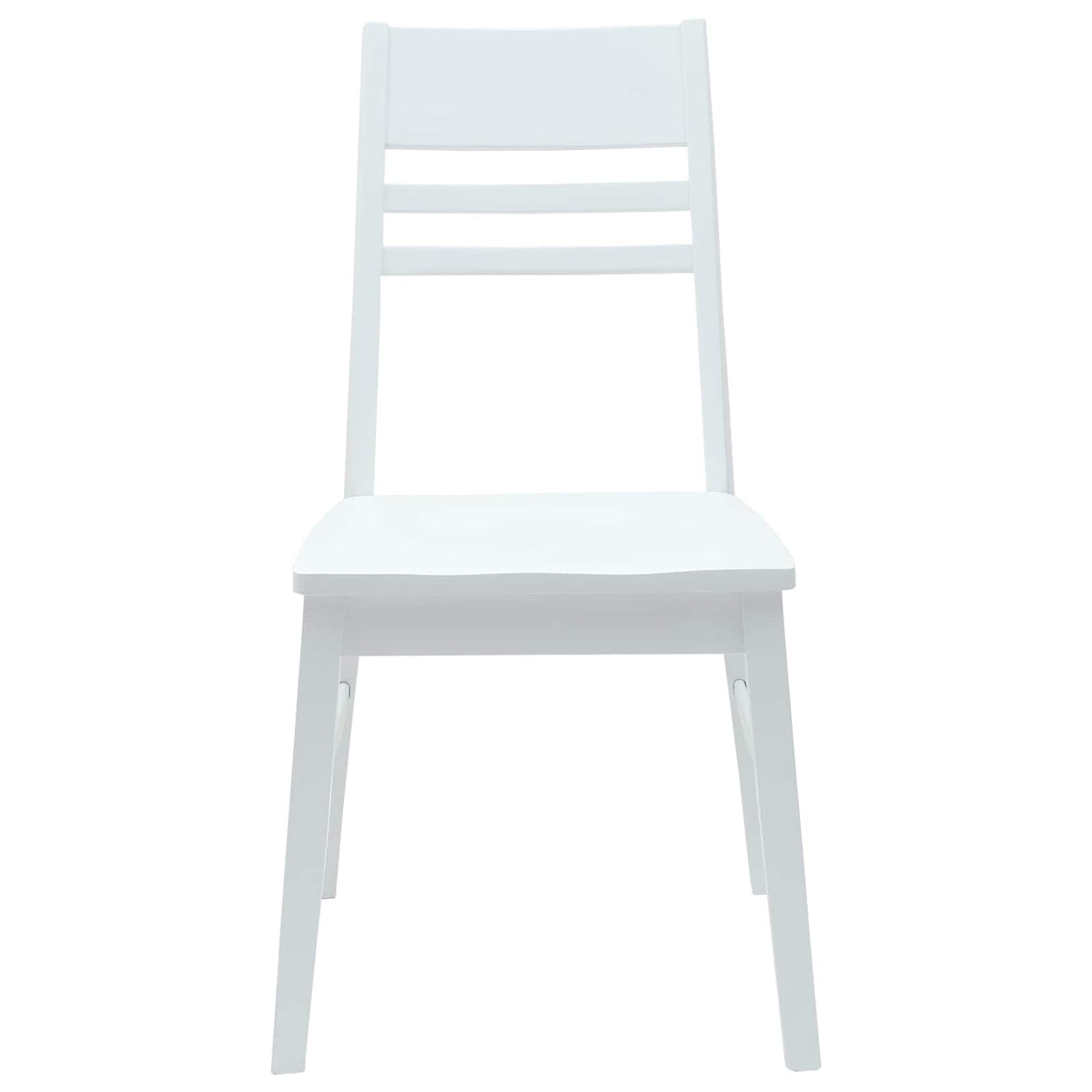 Spisestoler 2 Pcs Hvit 43 X 54 X 89 Cm Solid Gummitre