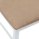 Spisestoler 2 Pcs Hvit 43 X 54 X 89 Cm Solid Gummitre