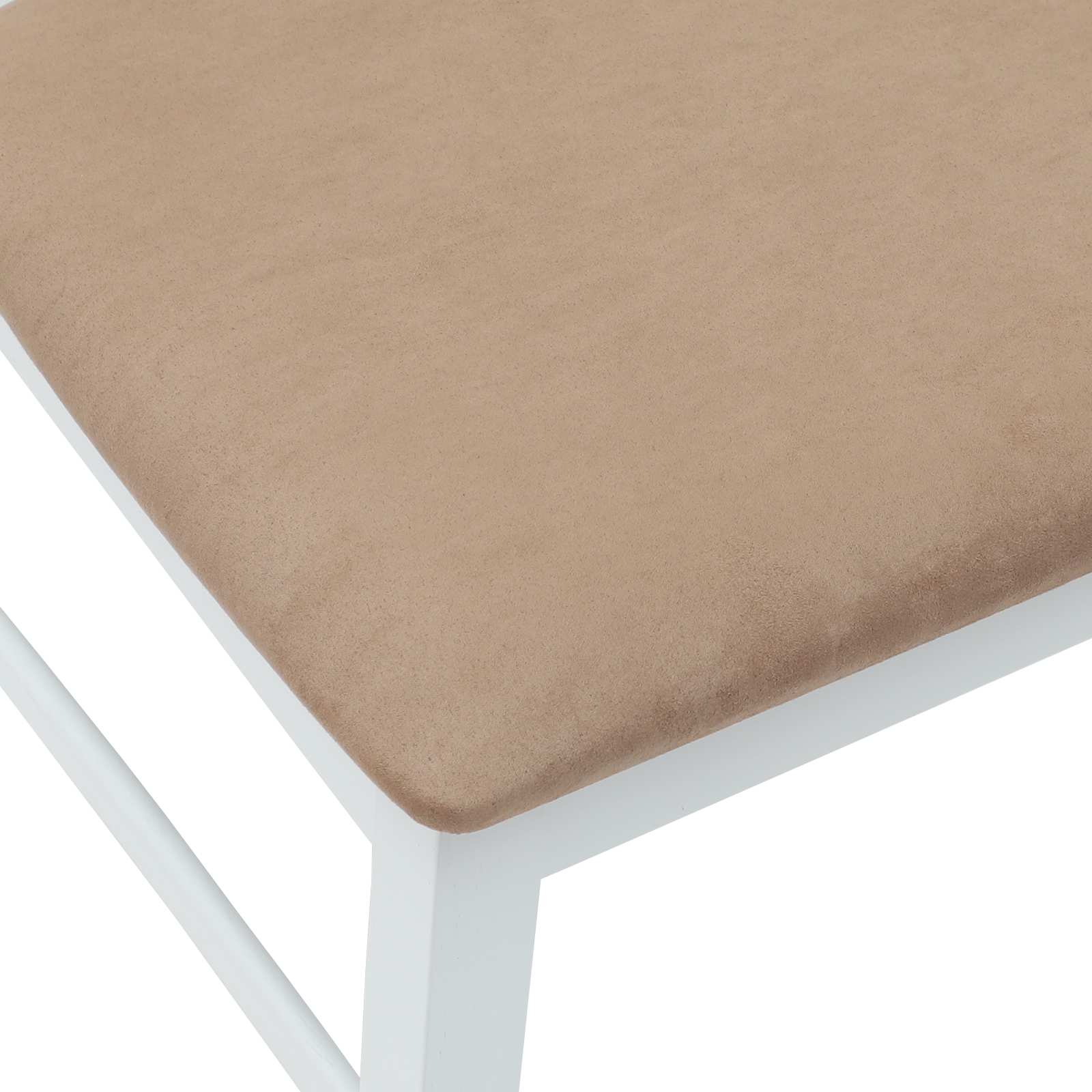 Spisestoler 2 Pcs Hvit 43 X 54 X 89 Cm Solid Gummitre