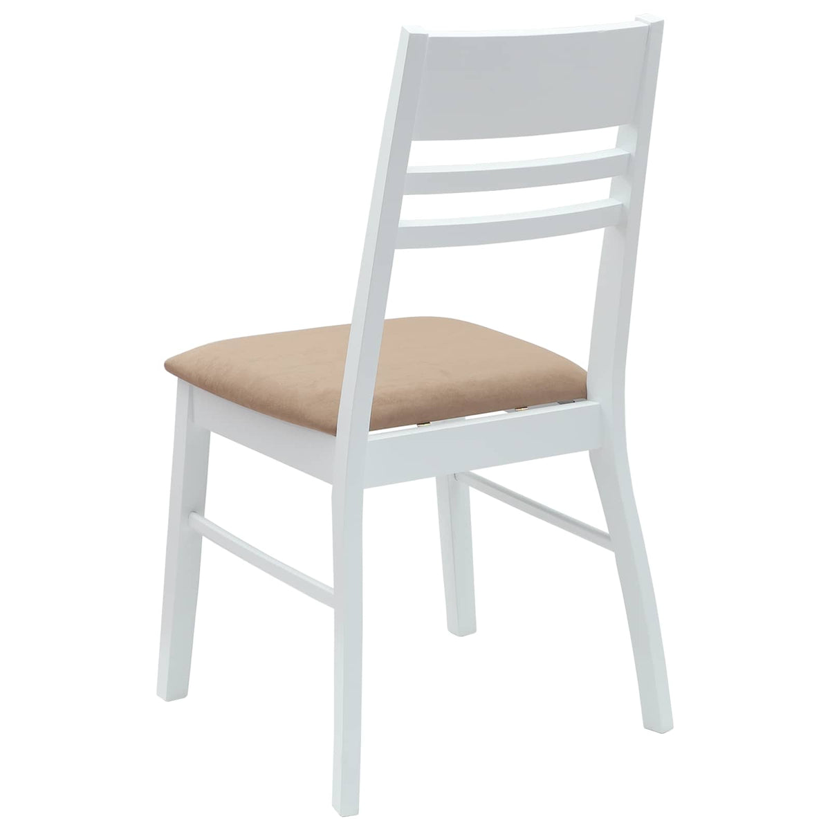 Spisestoler 2 Pcs Hvit 43 X 54 X 89 Cm Solid Gummitre