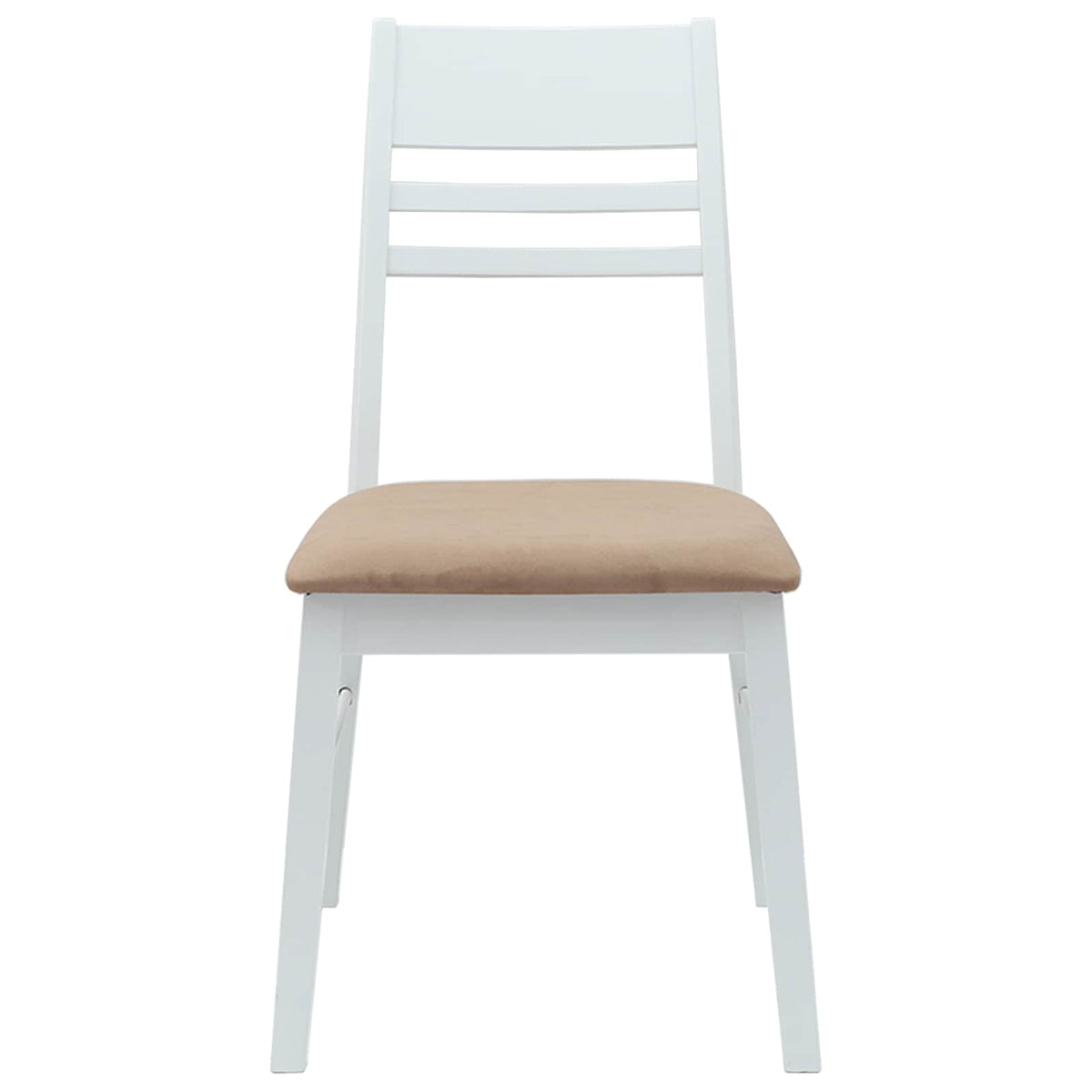 Spisestoler 2 Pcs Hvit 43 X 54 X 89 Cm Solid Gummitre