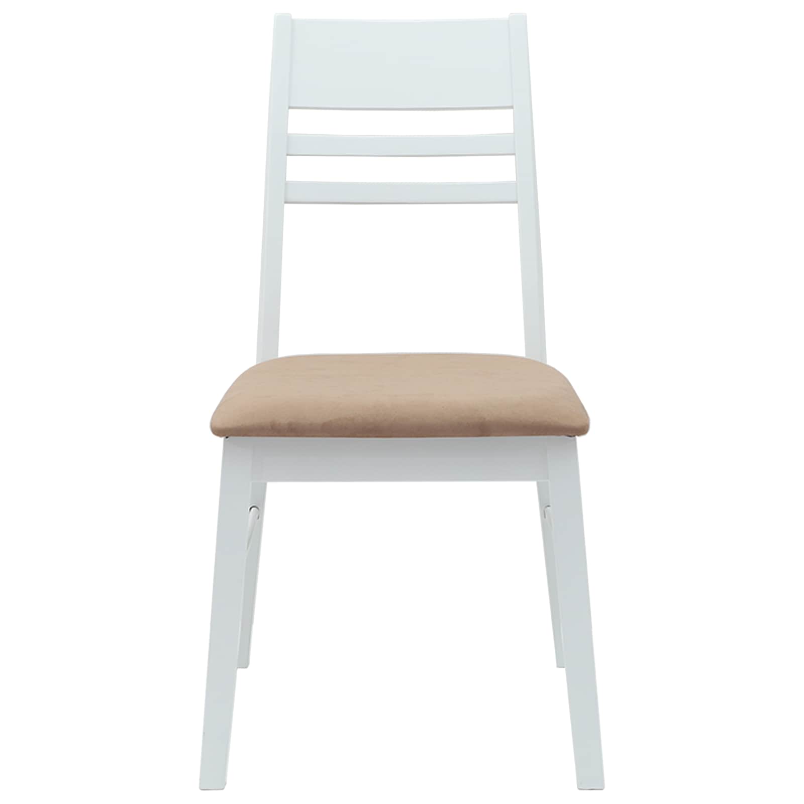 Spisestoler 2 Pcs Hvit 43 X 54 X 89 Cm Solid Gummitre