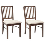 Spisestoler 2 Pcs Lys Brun 50 X 52,5 X 91 Cm Solid Gummitre