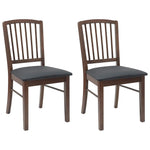 Spisestoler 2 Pcs Lys Brun 50 X 52,5 X 91 Cm Solid Gummitre