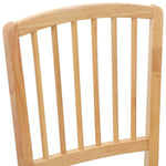 Spisestoler 2 Pcs Naturlig 50 X 52,5 X 91 Cm Solid Gummitre